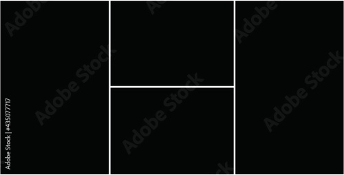 Photo frame templates collage