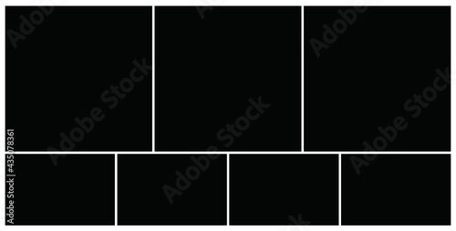 Photo frame templates collage