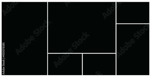 Photo frame templates collage