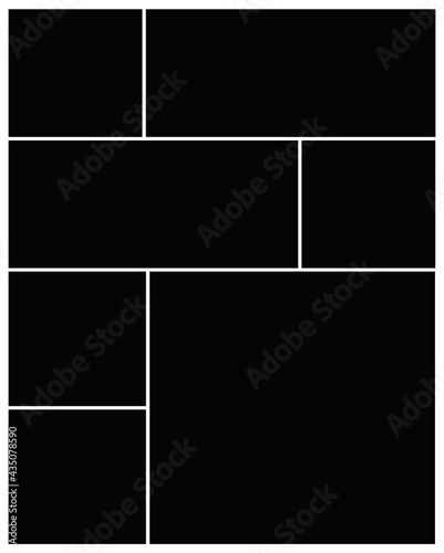 Photo frame templates collage