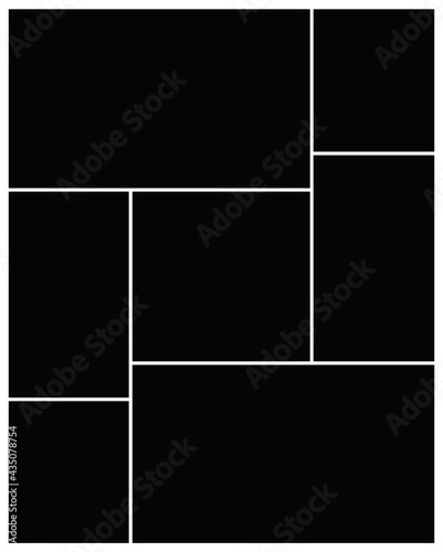 Photo frame templates collage