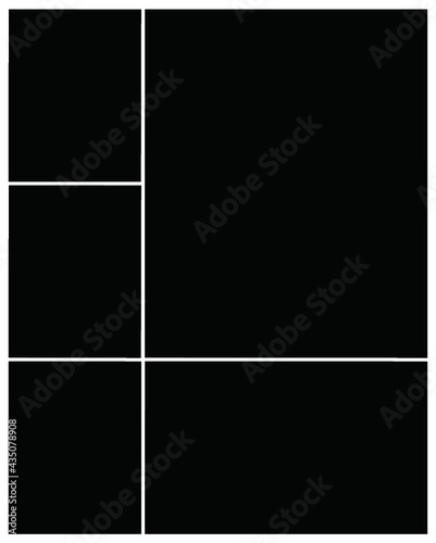 Photo frame templates collage