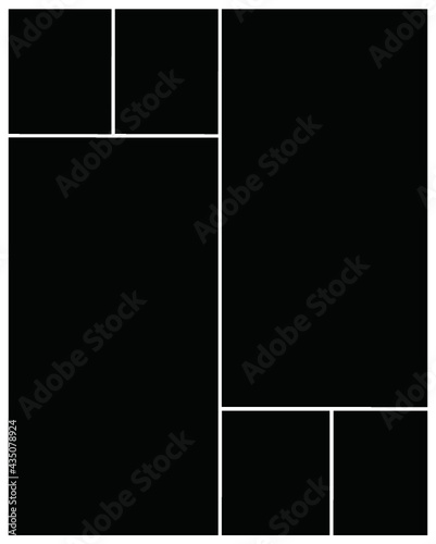 Photo frame templates collage