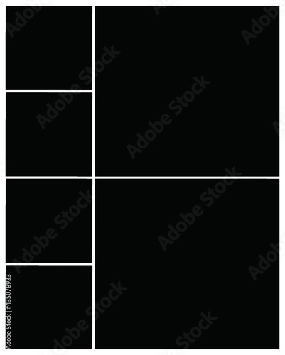 Photo frame templates collage
