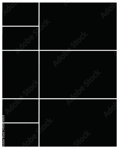 Photo frame templates collage