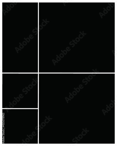 Photo frame templates collage
