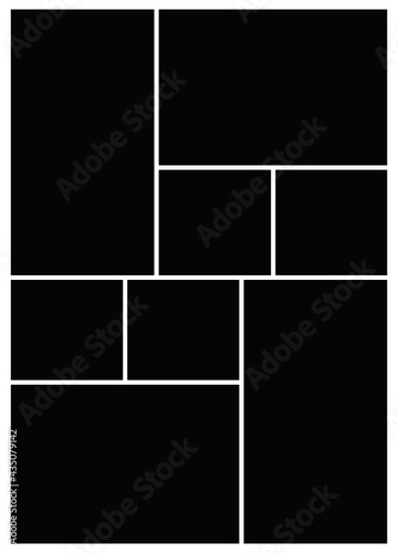Photo frame templates collage