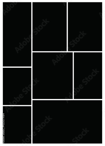 Photo frame templates collage