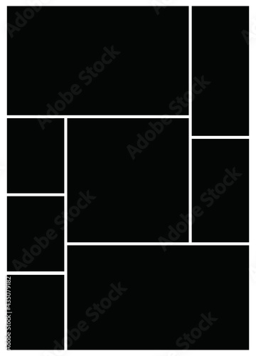 Photo frame templates collage