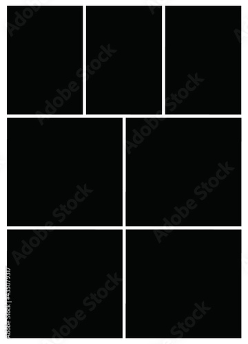 Photo frame templates collage