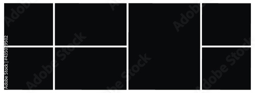 Photo frame templates collage