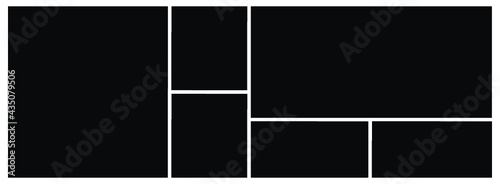 Photo frame templates collage
