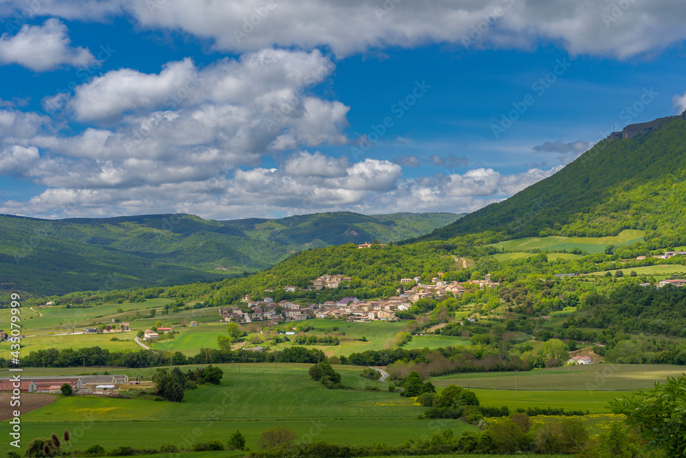 Vista de Baquedano (Navarra, España).