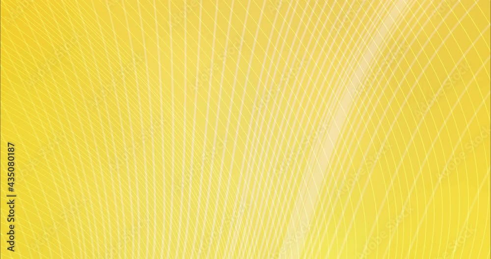 4K looping light yellow video sample with colored lines. Modern abstract moving illustrations with colorful lines. Clip for mobile apps. 4096 x 2160, 30 fps.