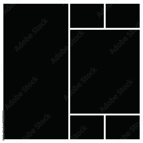 Photo frame templates collage