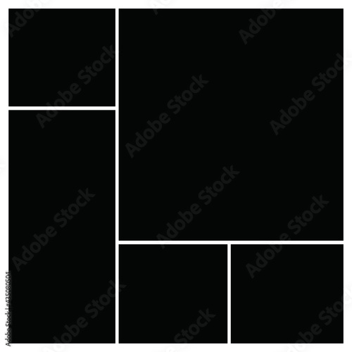 Photo frame templates collage