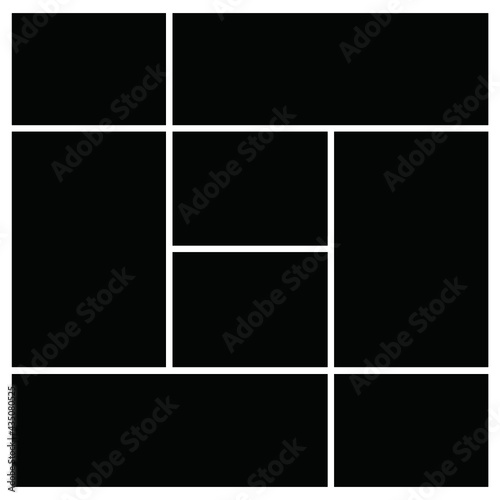 Photo frame templates collage