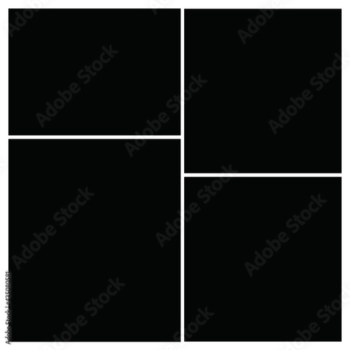 Photo frame templates collage