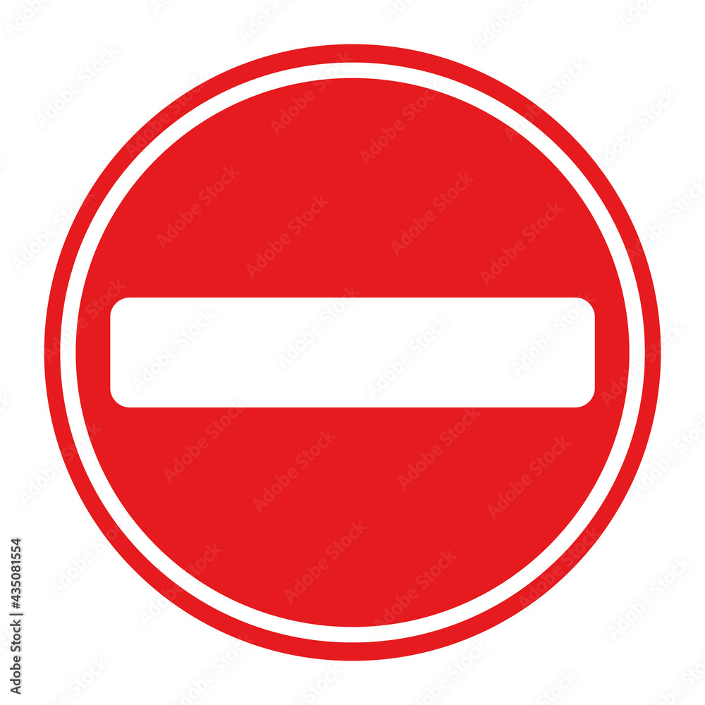 No entry traffic signs Vector illustration No entry traffic signs Vector illustration