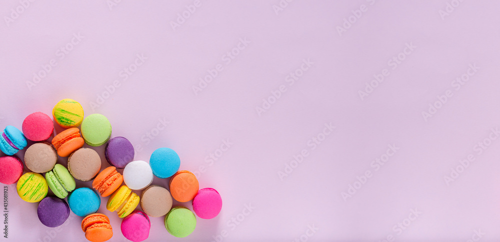 Creative composition with envelope and cake macaron or macaroon on pink pastel background top view. Flat lay,Turkey - Middle East, Macaroon, Directly Above, Dessert, Colored Background Creative composition with envelope and cake macaron or macaroon on pink pastel background top view. Flat lay,Turkey - Middle East, Macaroon, Directly Above, Dessert, Colored Background