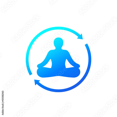 meditation icon for apps and web