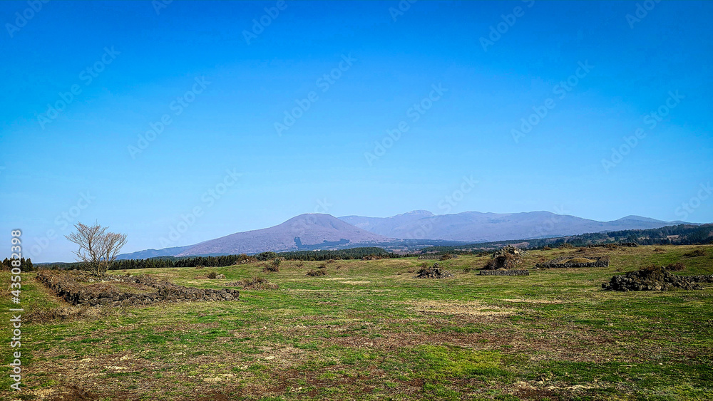 Hallasan Mountain scenery in Jeju Island, Korea Hallasan Mountain scenery in Jeju Island, Korea
