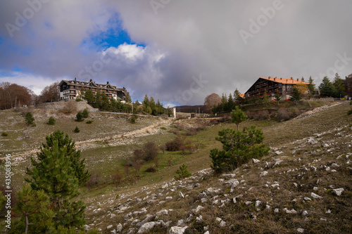 Picturesque mountain landscape near Campaegli in Lazio, Italy photo