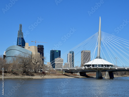 Downtown skyline of Winnipeg Manitoba Canada