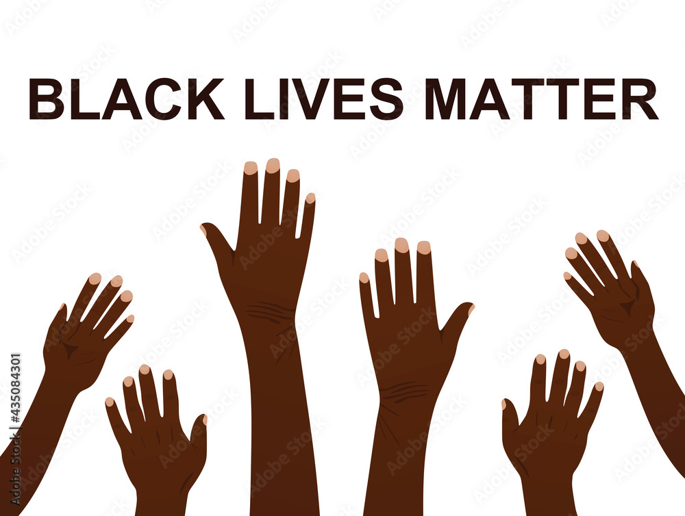 Black lives matter concept. vector Black lives matter concept. vector