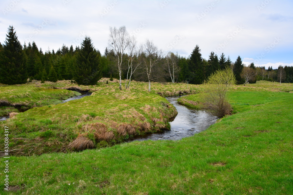 Obraz premium Landschaft in Böhmen CSSR 