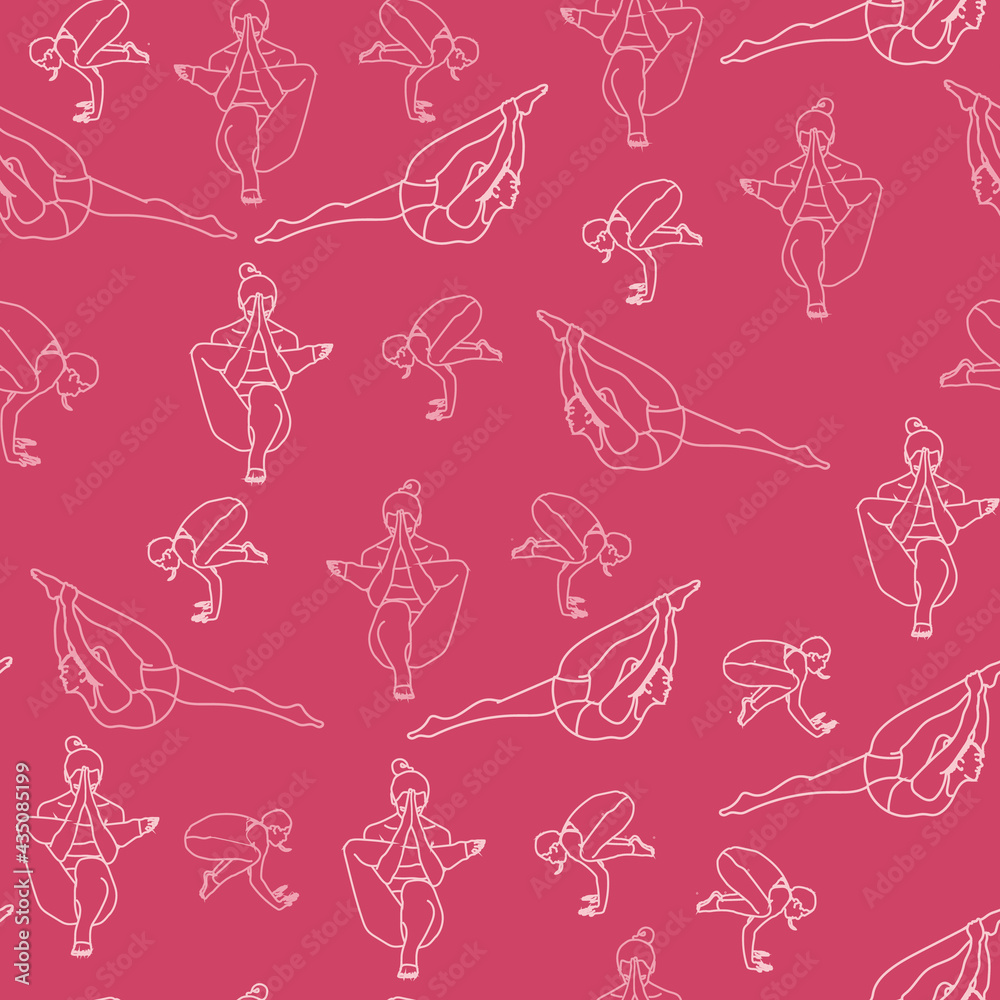 Yogate! Seamless pattern Collection Yogate! Seamless pattern Collection