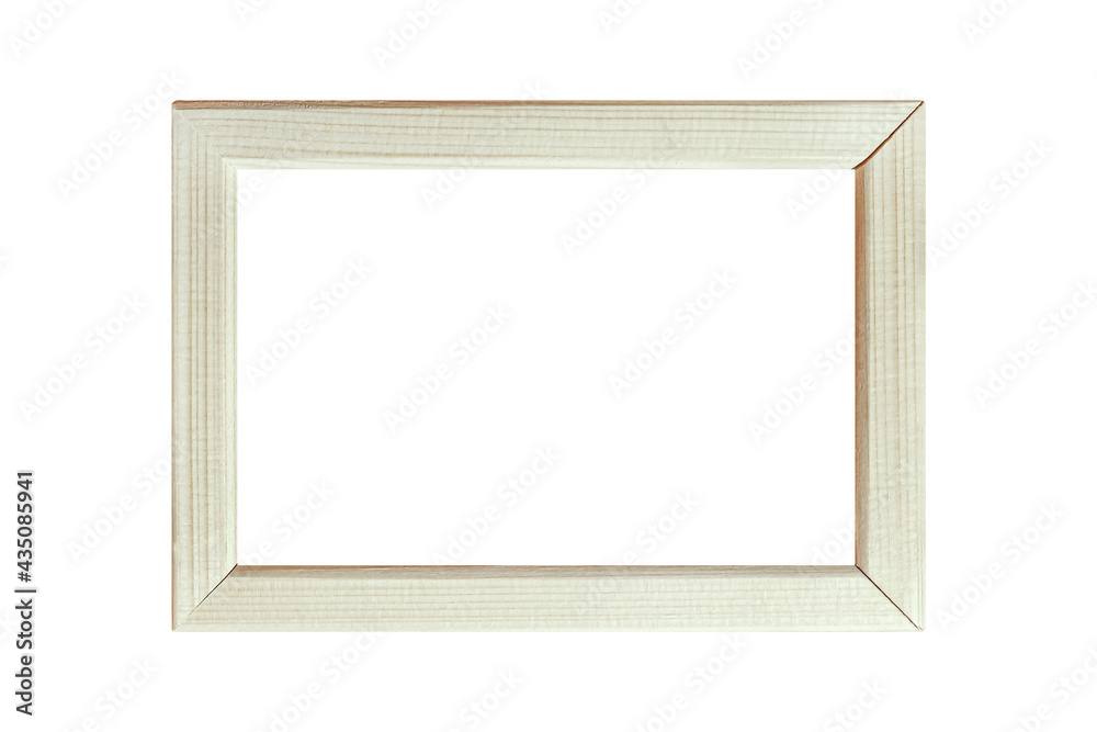 wooden photo frame for mock-up, framework isolated on white background wooden photo frame for mock-up, framework isolated on white background