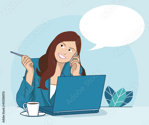 business woman thinking