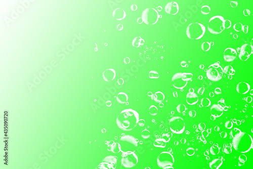 green bubbles background