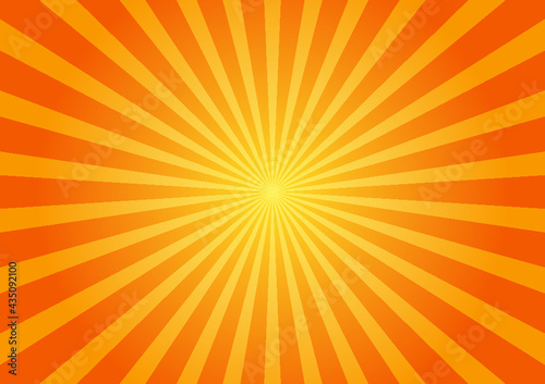 Stock Illustration - Halftone starlight background,Abstract orange sunlight background.Sunburst or sunshine gradient background.Abstract summer sunny.  photo