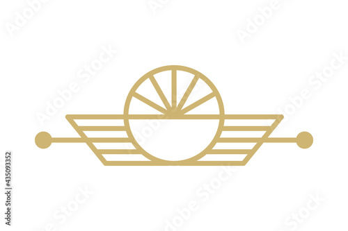 golden deco header