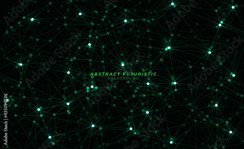 Molecule structure, Molecule background, Abstract communication concept futuristic digital innovation. Vector background. © VB8989