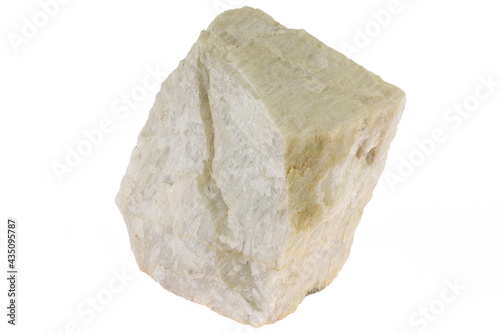 feldspar from Iveland, Norway isolated on white background