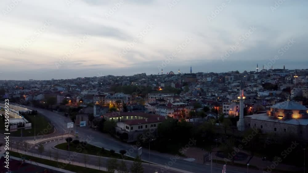 Turkey, Istanbul flight with a drone over the city Turkey, Istanbul flight with a drone over the city
