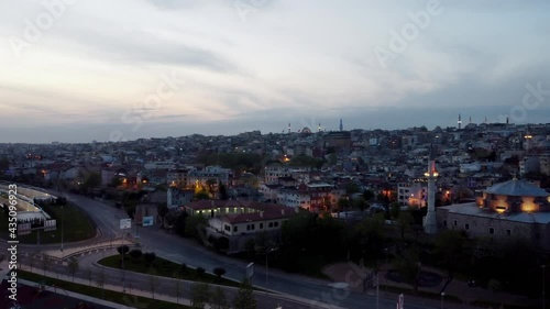 Turkey, Istanbul flight with a drone over the city