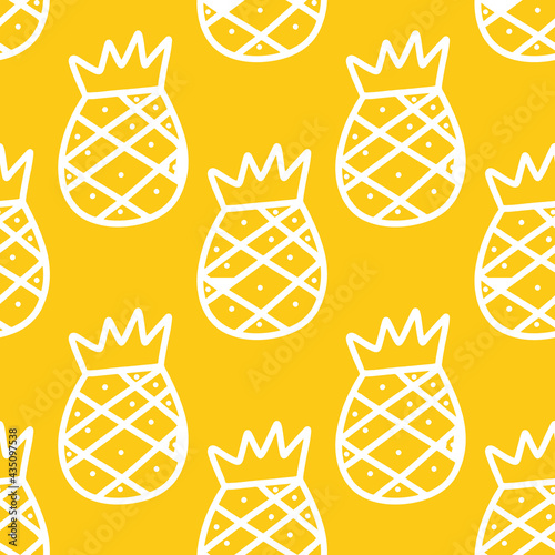 doodle set of fruit hand drawing