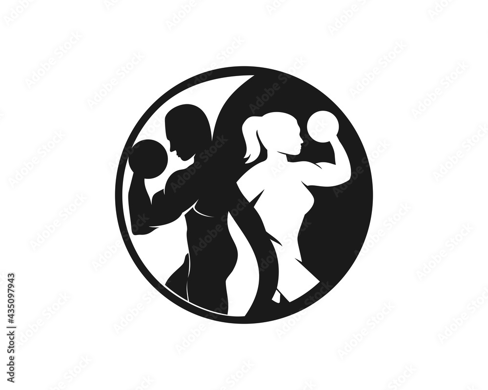 balance gym logo Stock Vector Adobe Stock