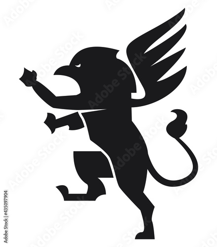 Valokuva griffin emblem silhouette