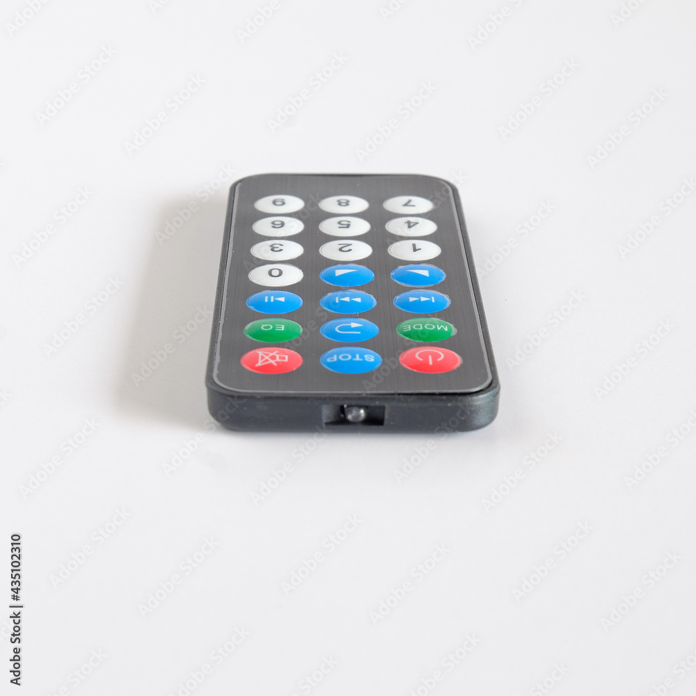 Universal Digital tv remote control on white background. Universal Digital tv remote control on white background.
