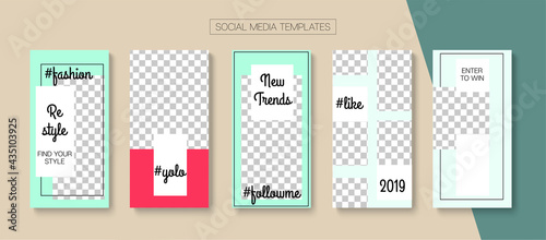 Mobile Stories Vector Collection.