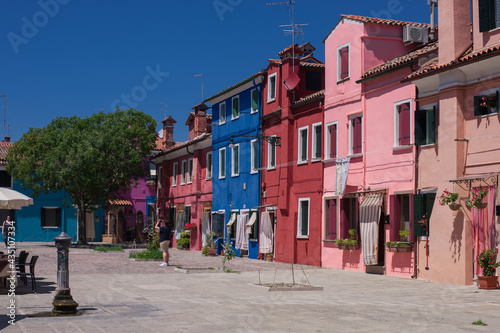 bright colored sunny cozy streets of Burano © Alevtina