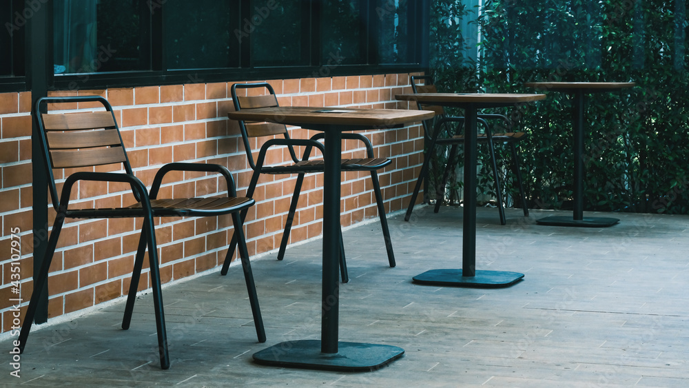Tall table - Wooden table steel legs simplistic, tall bar stools in stylish kitchen with wooden cupboards. Tall table - Wooden table steel legs simplistic, tall bar stools in stylish kitchen with wooden cupboards.