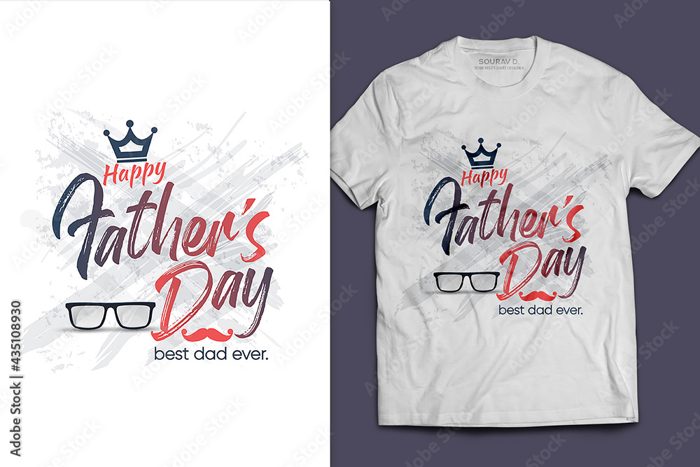 Best dad ever t-shirt design design Stock Vector