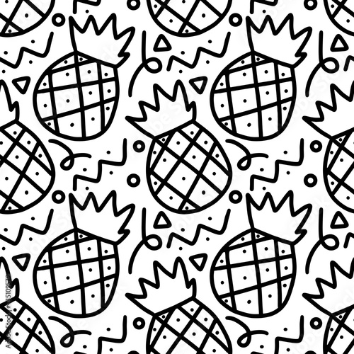 pattern of pineapple doodle