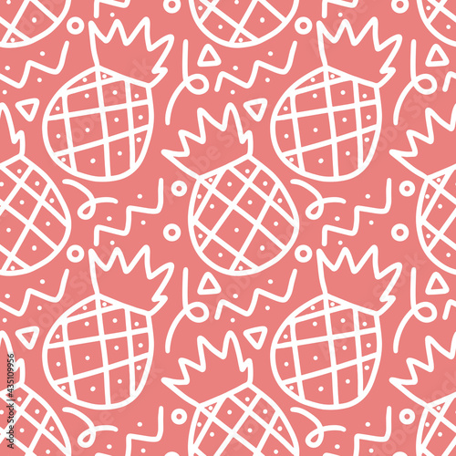 pattern of pineapple doodle
